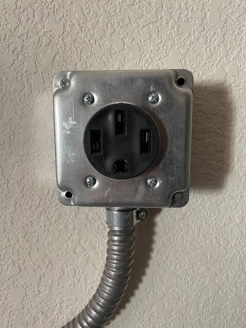 NEMA 14-50 outlet installed for Smart Home Electrical in Ravenswood
